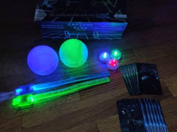reviewer's glowing capture the flag equipment pieces