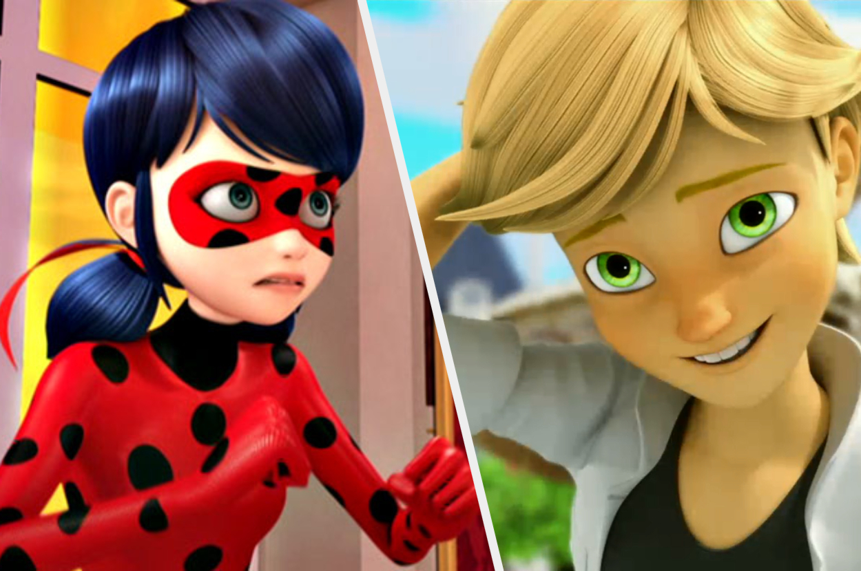 Title characters from Miraculous: Tales of Ladybug & Cat N…