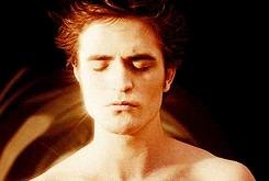 gif of edward from twilight sparkling in the sun