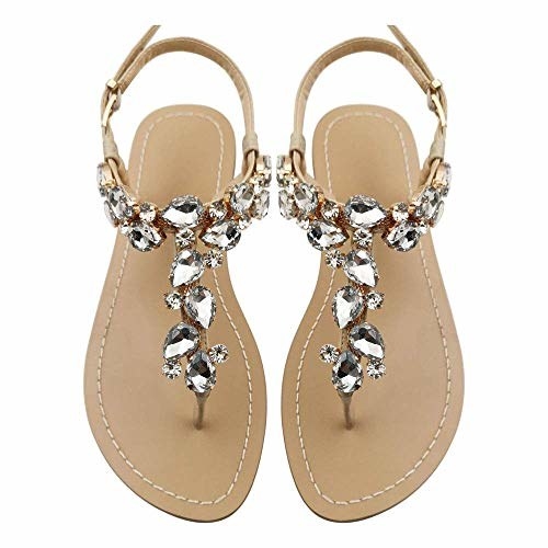 chunky jeweled sandals