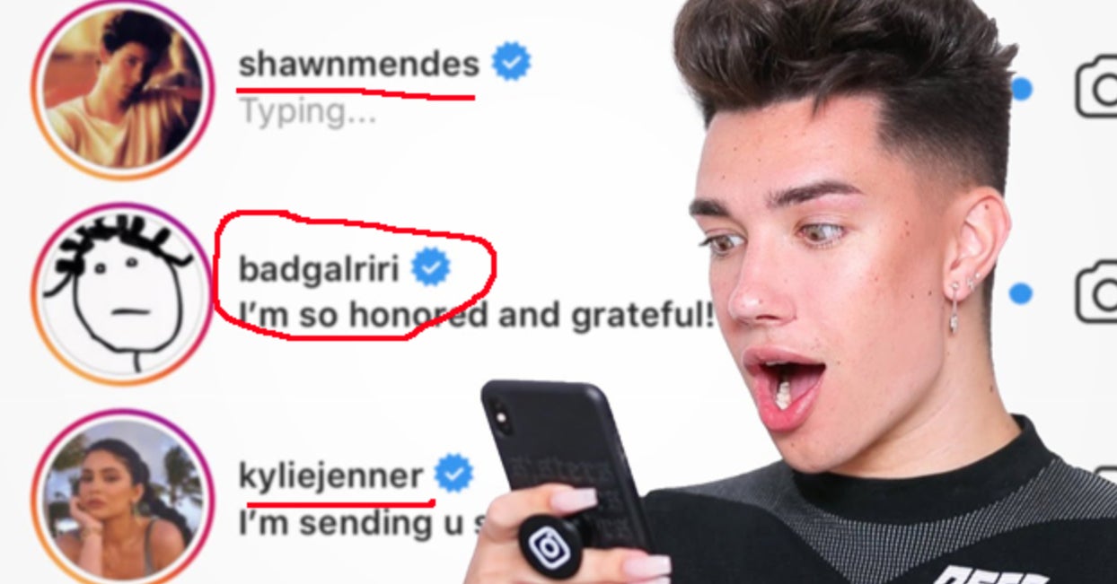 James Charles DM'd 15 Celebs For A Video And Shared Screenshots Of