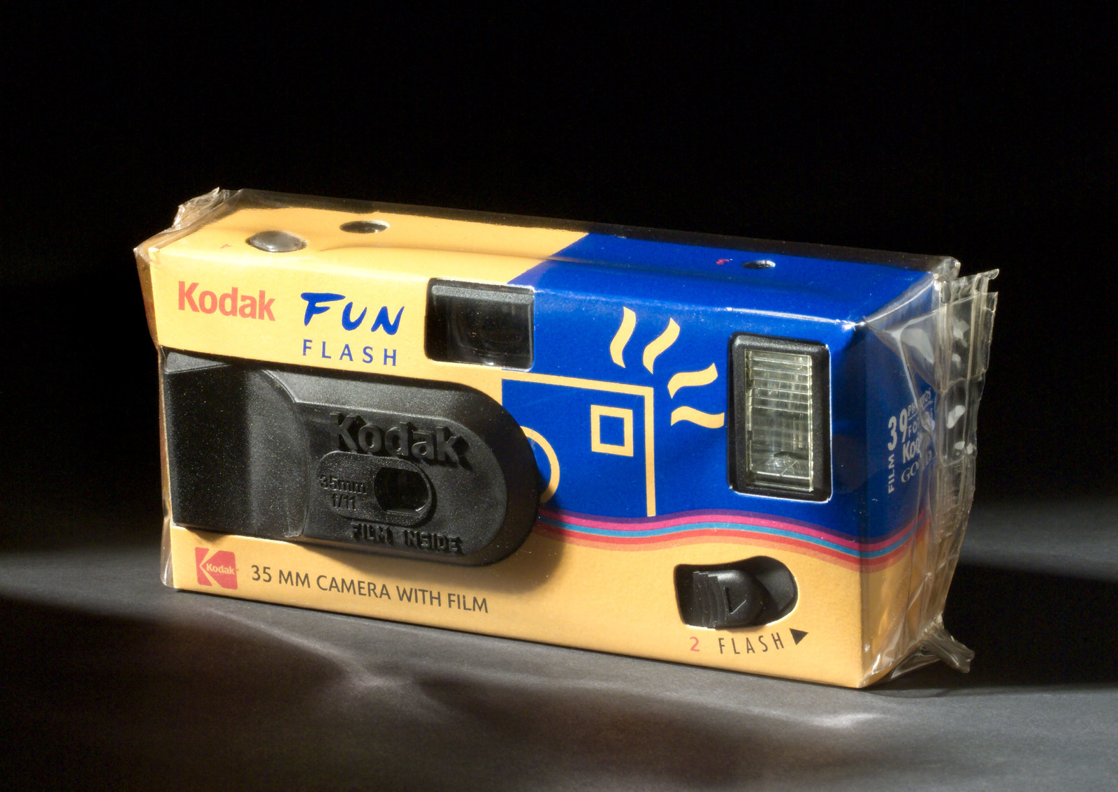 A photo of a Kodak disposable camera.