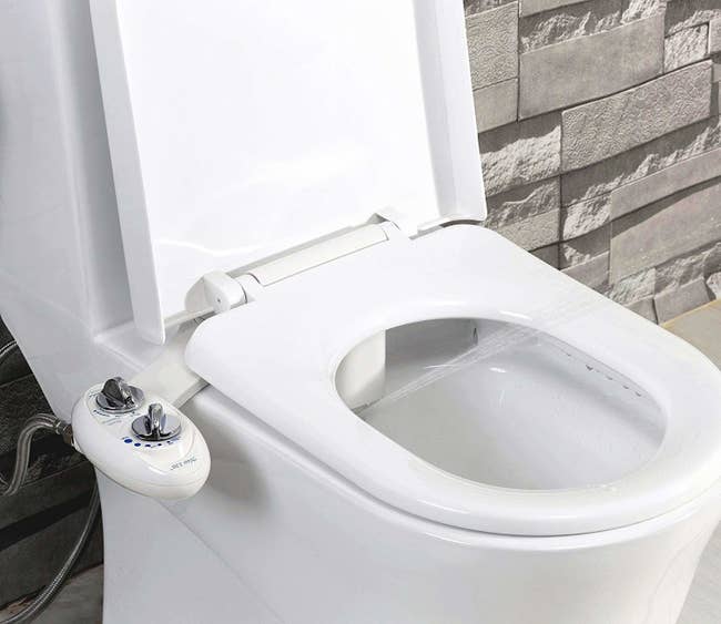 The bidet connected  display