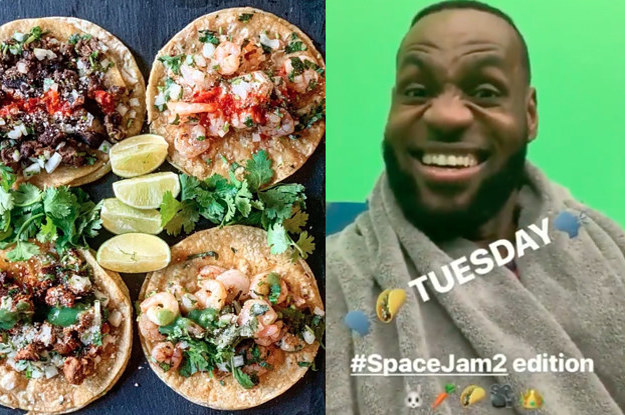 LeBron James Celebrating Taco Tuesday Is Really The Only Thing To Look Forward To On Tuesday
