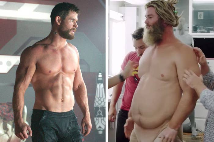 Chris Hemsworth Fat thor Transformation, Pinterest