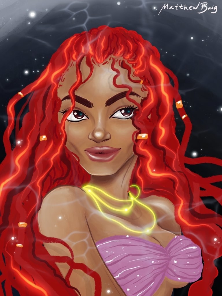 Halle Bailey Being Cast As Ariel Inspires Amazing Little Mermaid Fan Art