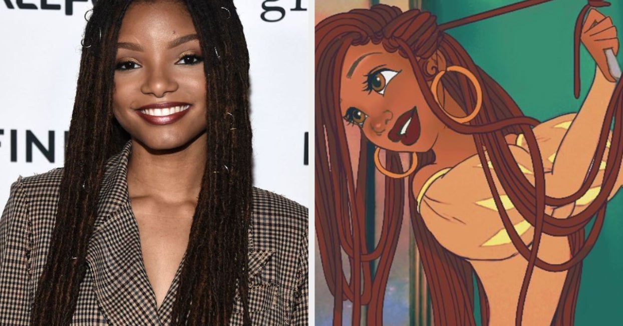 This Little Mermaid Fan Art Proves Why Halle Bailey Is