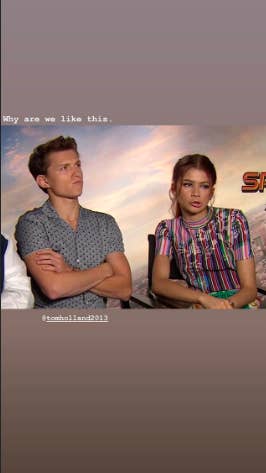 Zendaya And Tom Holland Social Media