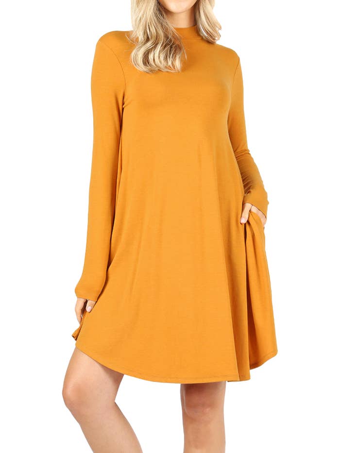The dress in orange