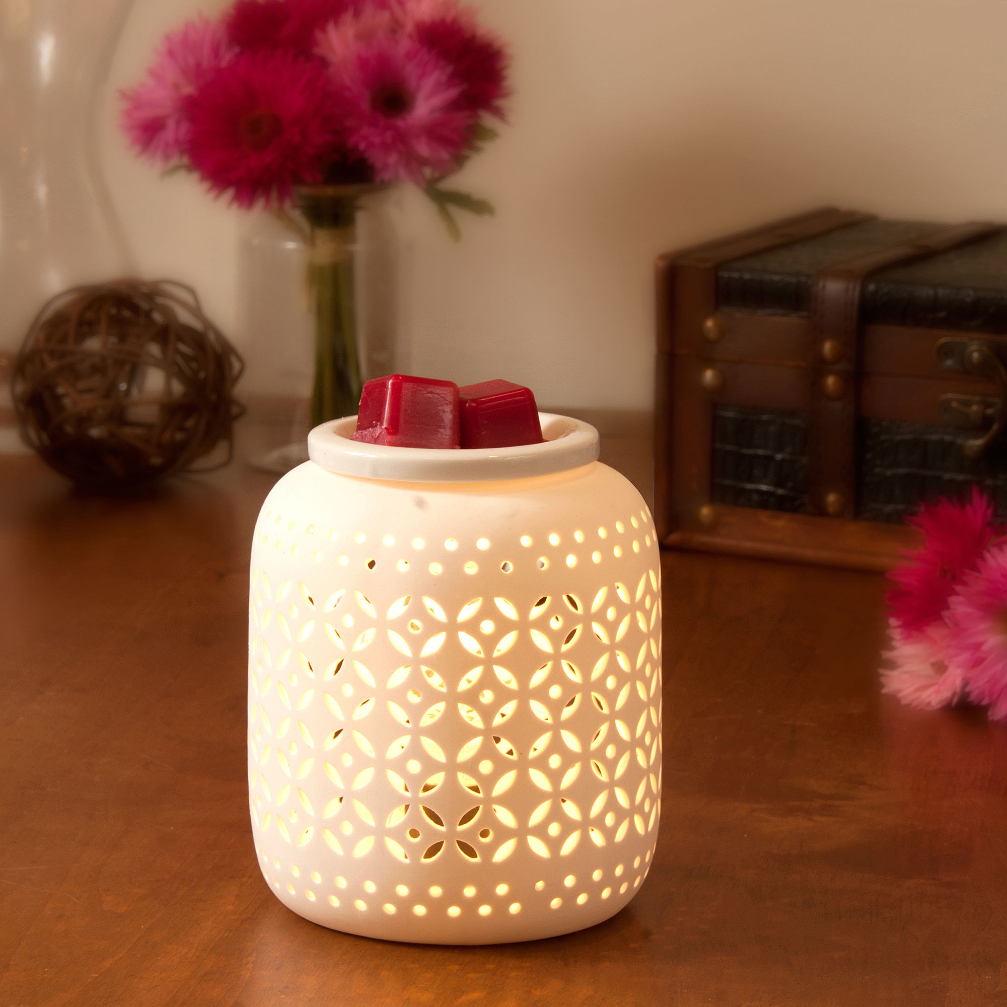 White Ceramic Wax Warmer by Ashland®