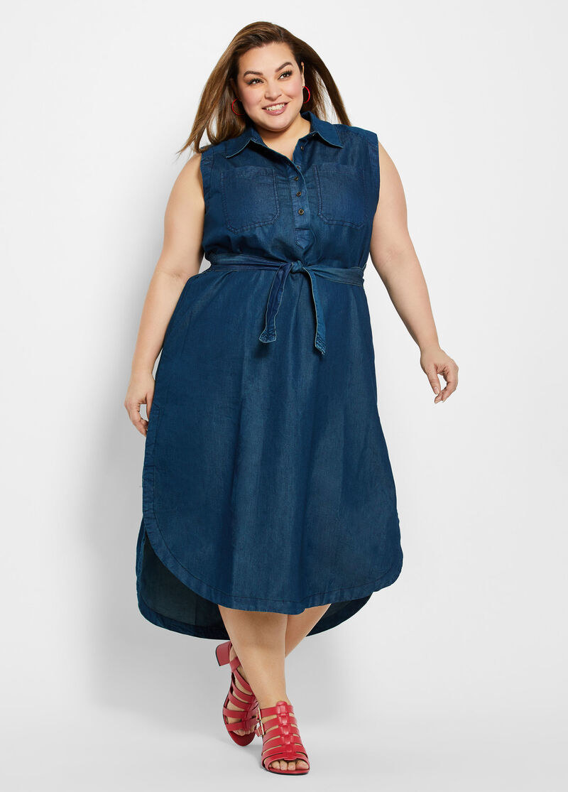 Ashley stewart sale jean dress