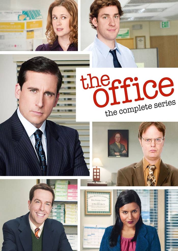 Cover image of the DVD set featuring cast members of The Office