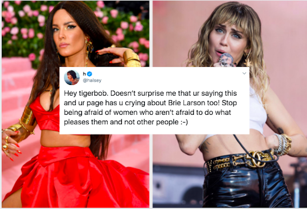 625px x 426px - Halsey Defends Miley Cyrus And Fires Back At An Internet Troll Who Called  Bisexuals \