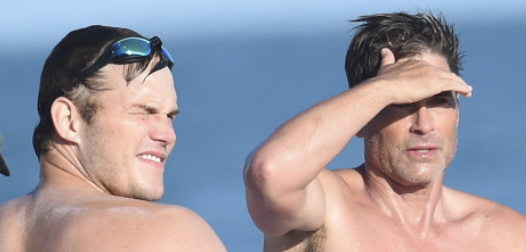 Chris Pratt And Rob Lowe Hung Out Shirtless On A Boat And Its Double