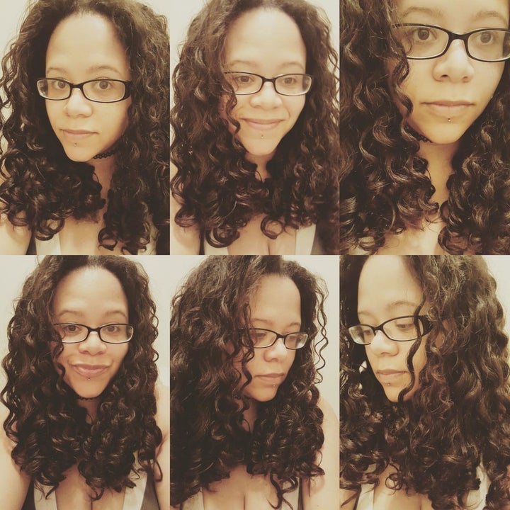 The reviewer with curly hair after