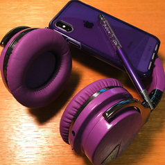 The headphones in purple