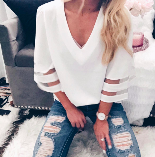 trendy tops for jeans