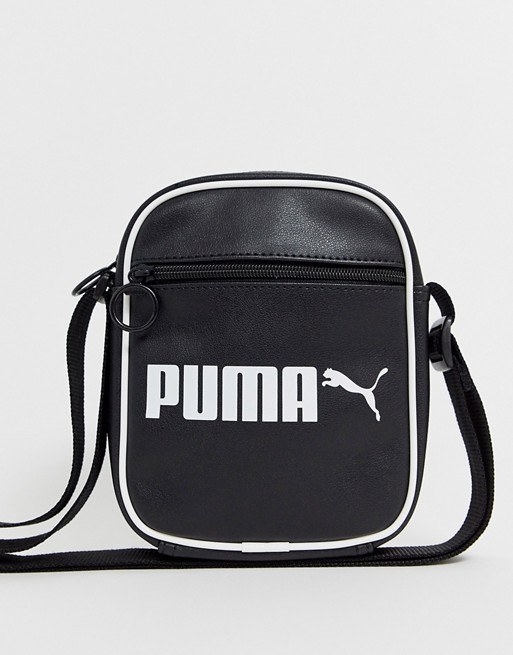 white and gold puma purse