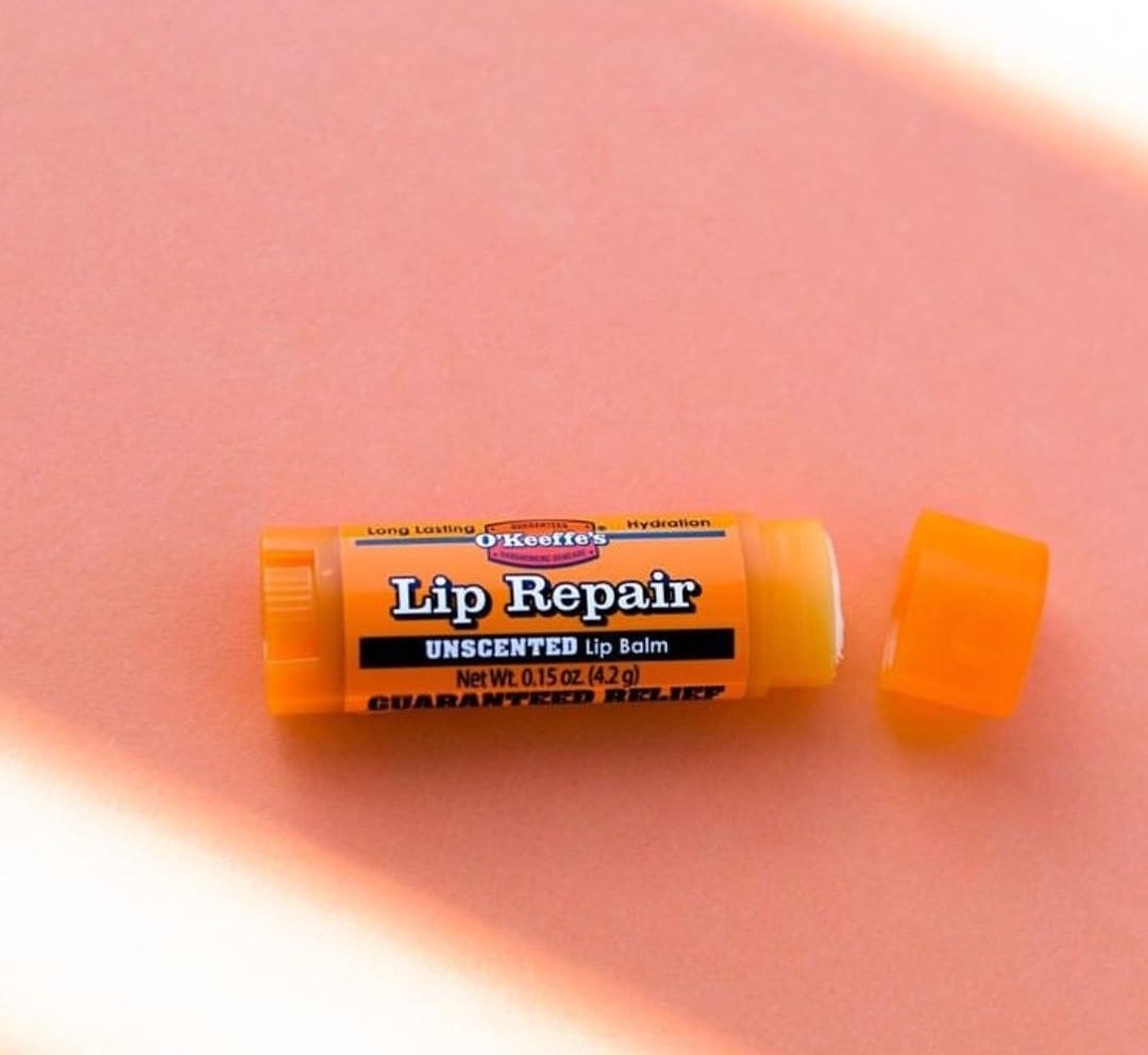 A tube of the unscented balm
