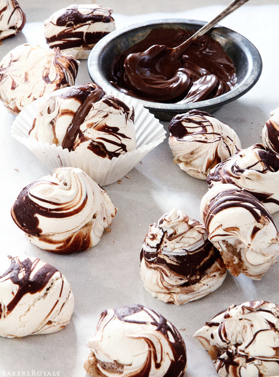 Chocolate Swirl Meringue Cookies