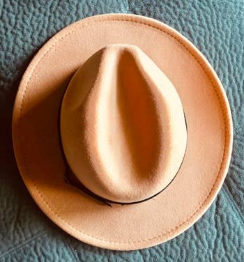 the hat in a tan color
