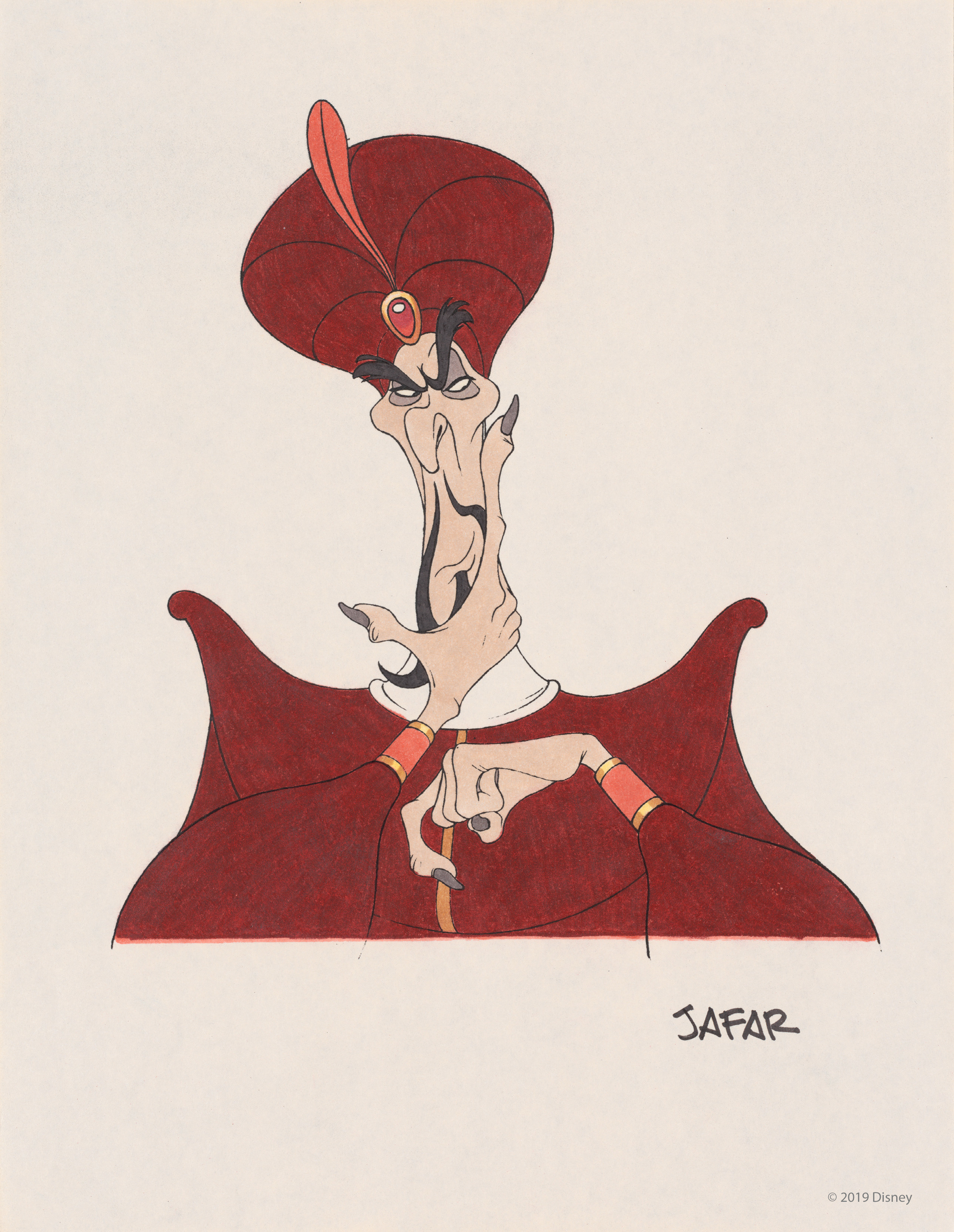 jafar aladdin concept art for