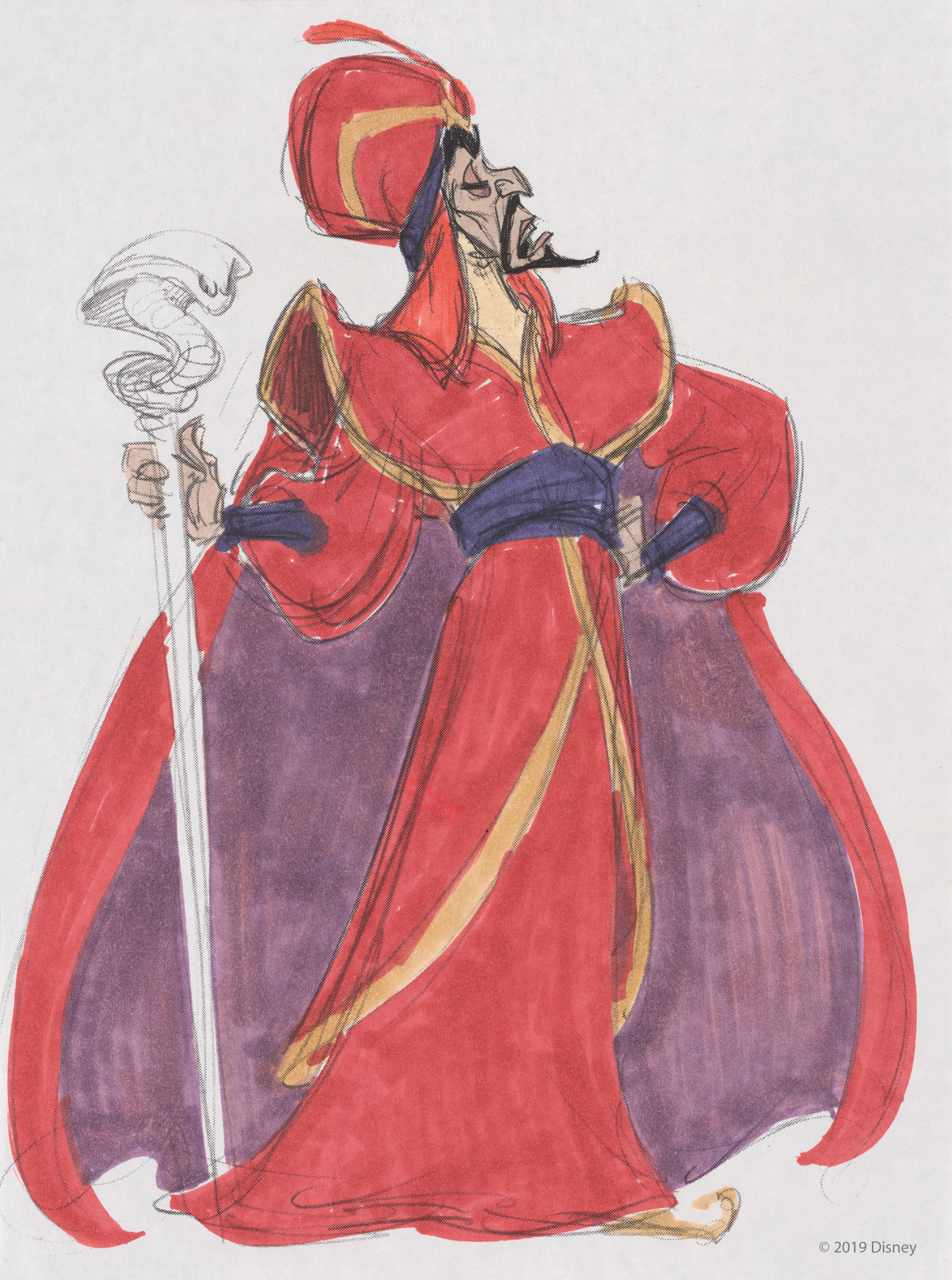 jafar aladdin concept art for