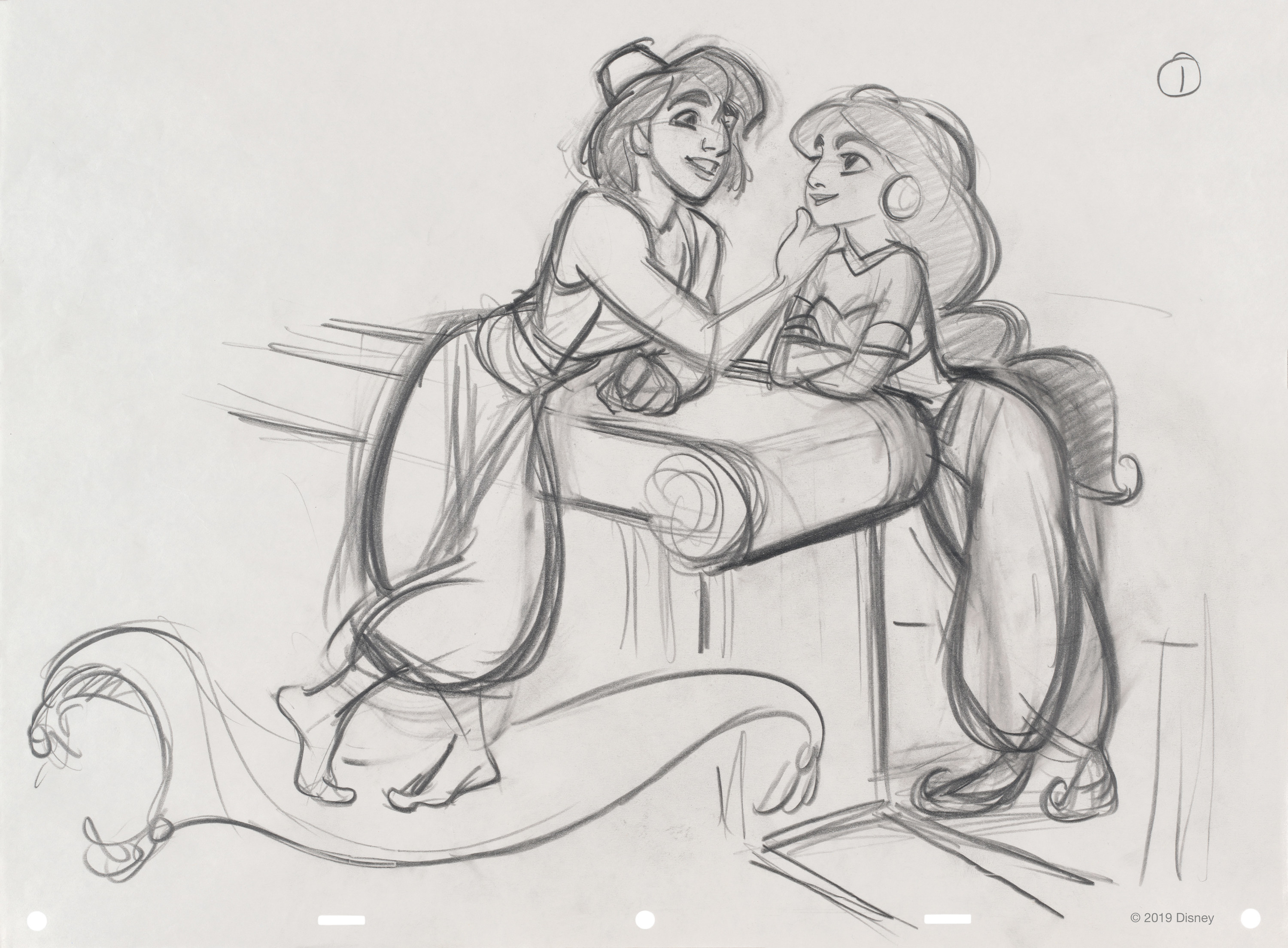 disney aladdin sketches