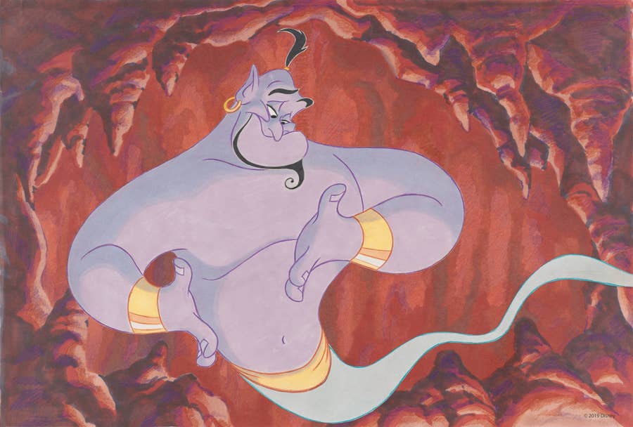 Aladdin's GENIE Original 8x10 Painting