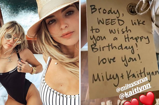 Miley Cyrus And Kaitlynn Carter Sent Brody Jenner A Weed Bouquet For His Birthday