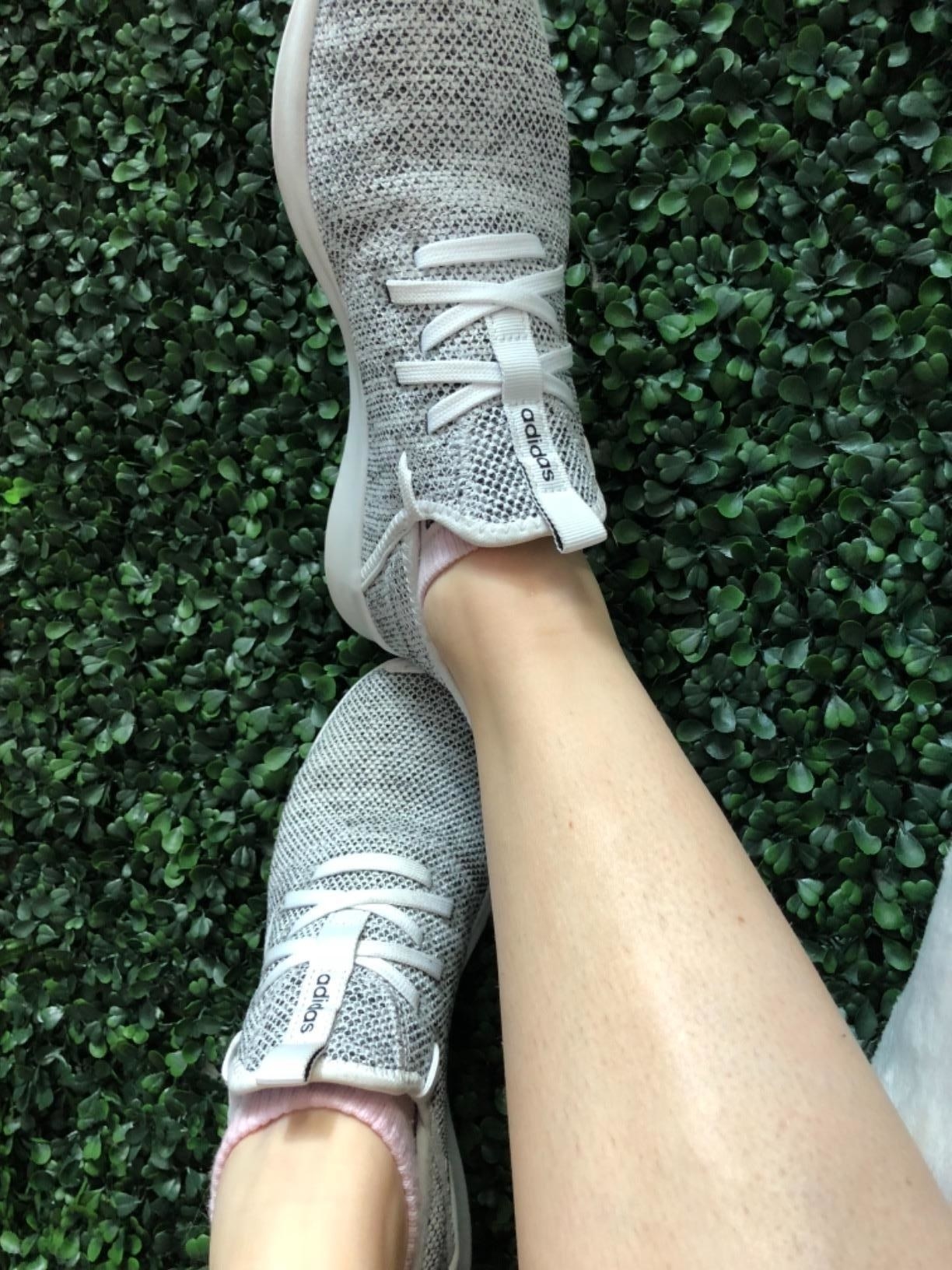 adidas cloudfoam on feet