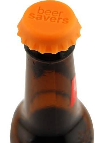 closeup of the silicone beer cap