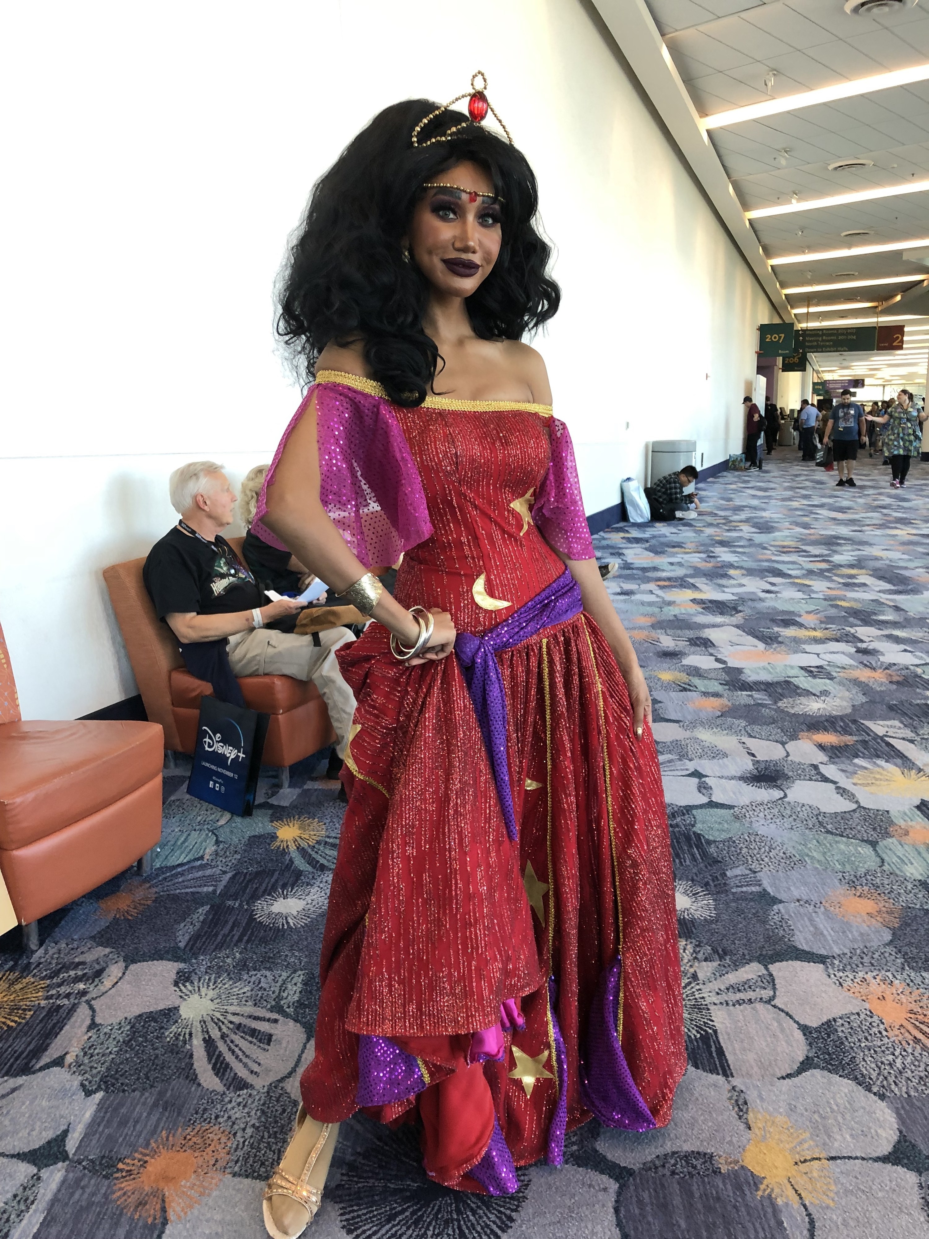 esmeralda red dress cosplay