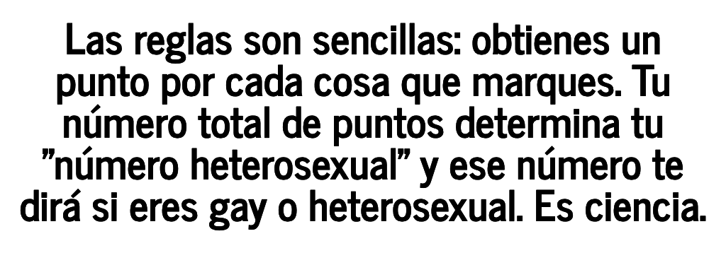 Eres gay hetero test o Test de