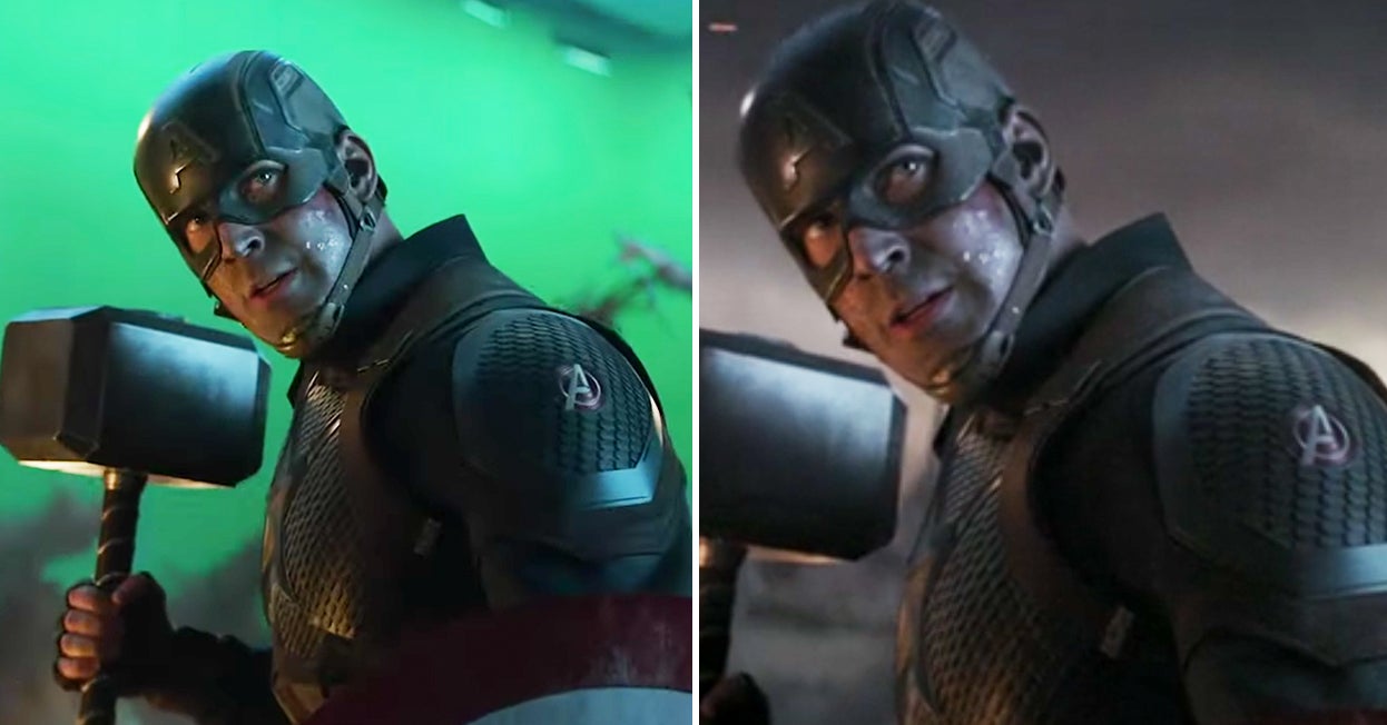 25 "Avengers: Endgame" Pictures That Show Iconic Scenes Before And After CGI