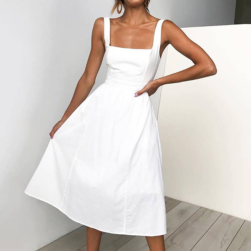 renaissance embroidered dress cotton linen under $100 The Flora Chemise Dress L/XL