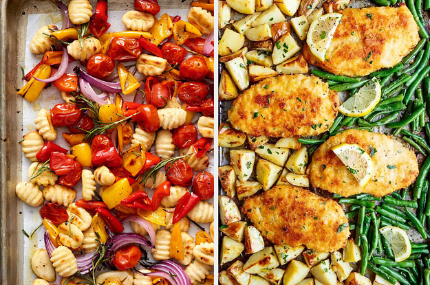 14 Quick Dinner Ideas That Only Require One Sheet Pan To Make