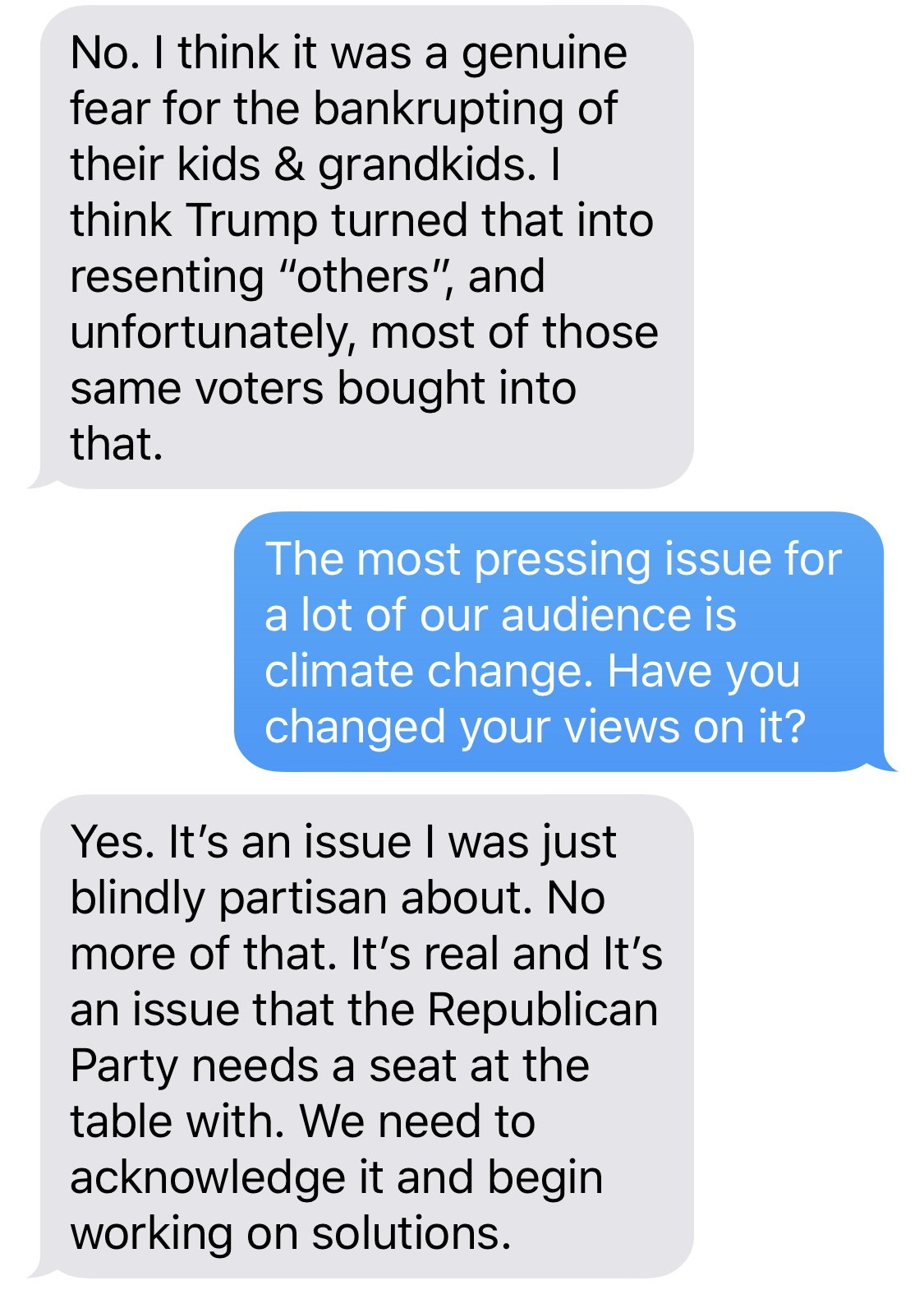 Texts With Donald Trump's New Challenger: (Woke?) Joe Walsh