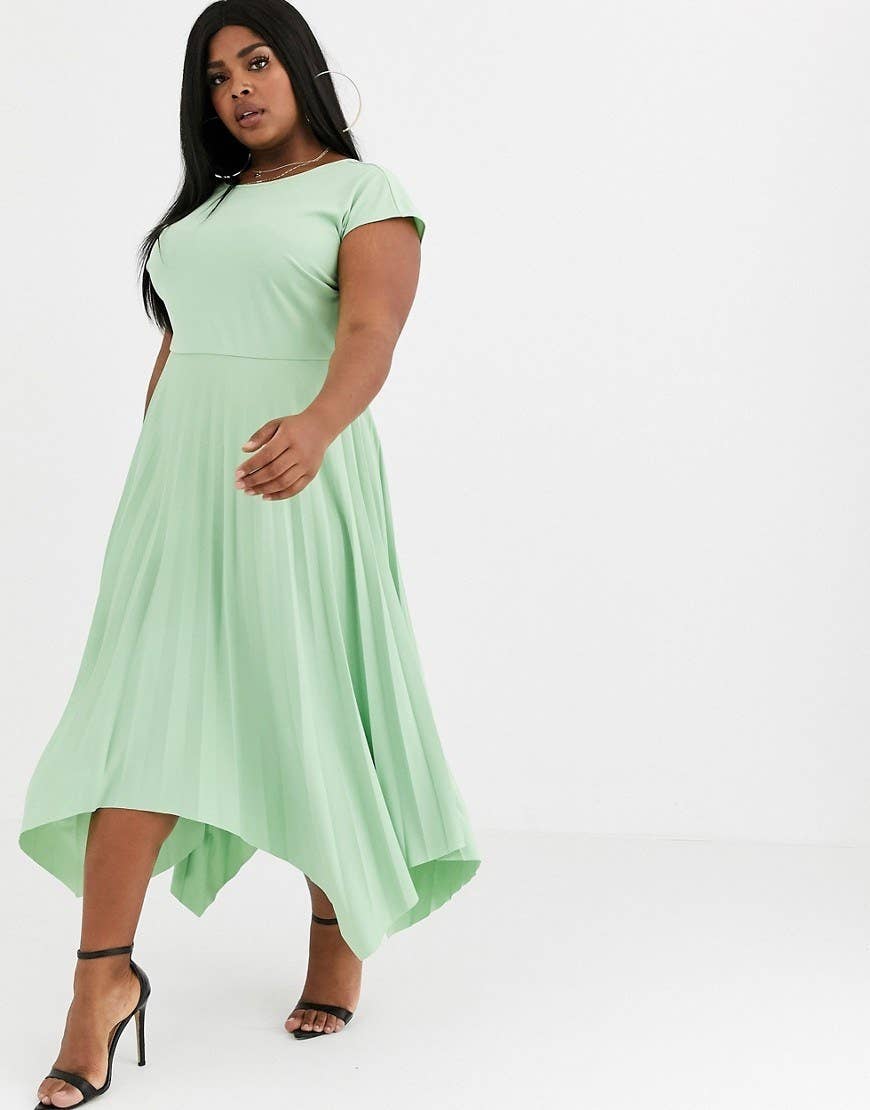 seafoam green plus size dresses La Femme Curve Dress 31535 Black / 22W