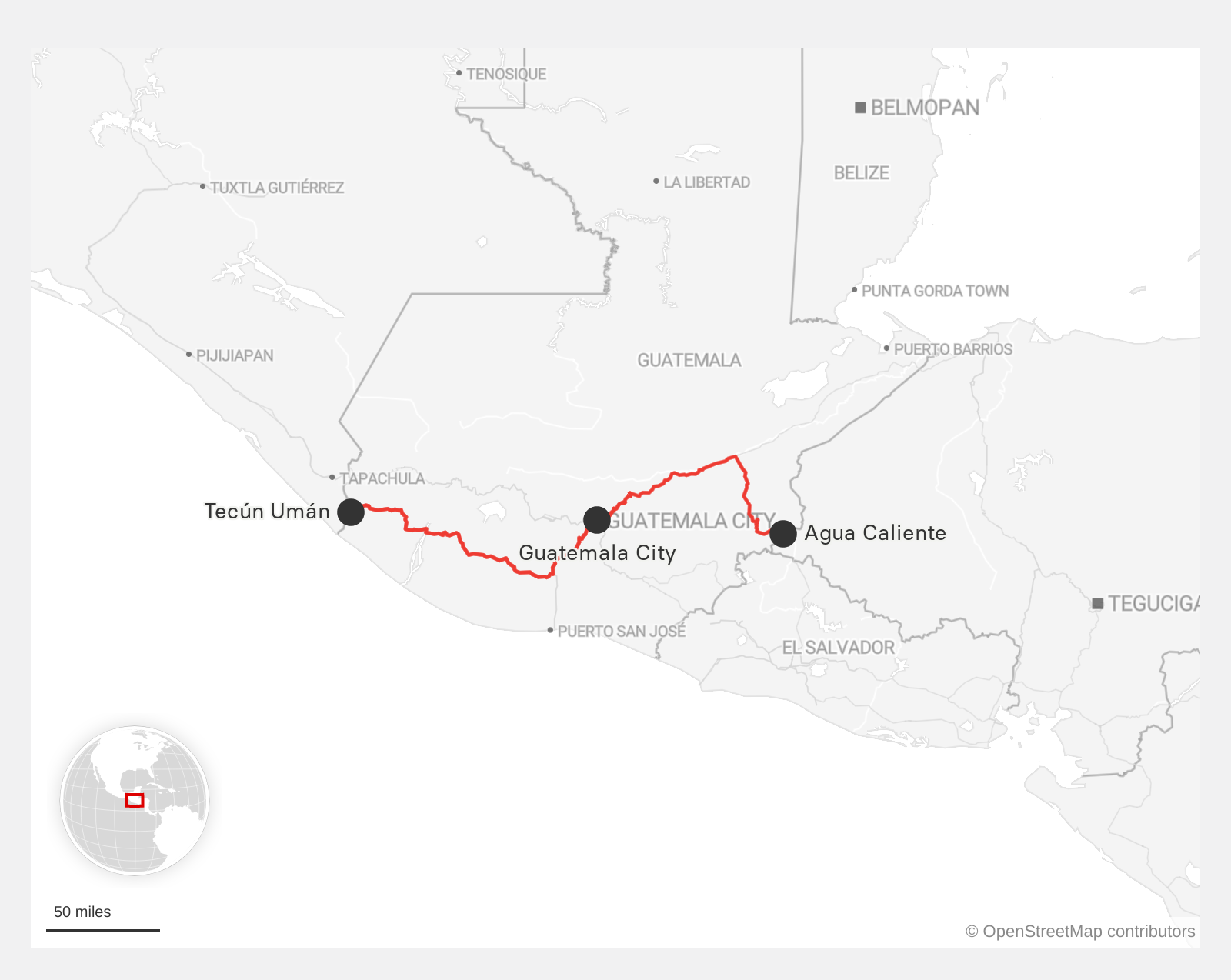 Agua Caliente Guatemala Map The Us Is Moving Trump's Border Wall Down To Central America