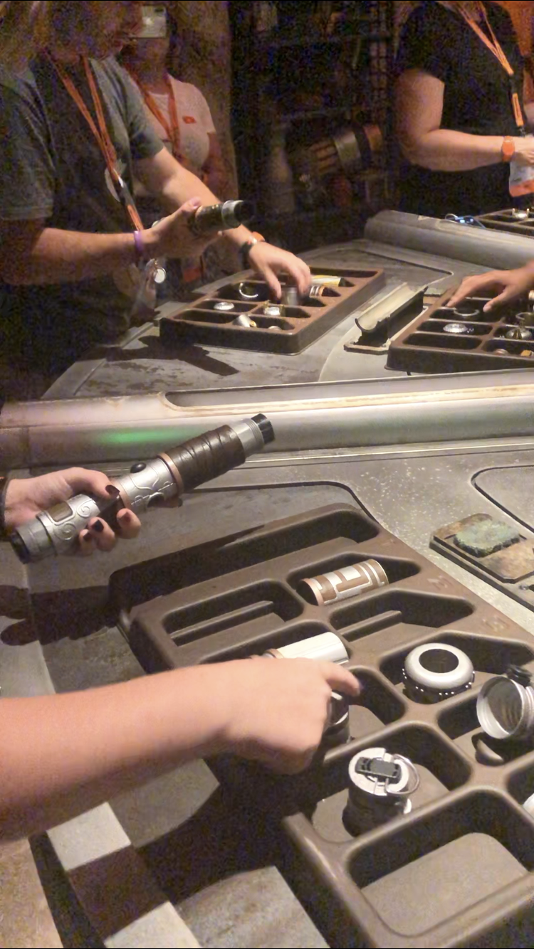 star wars galaxy edge lightsaber workshop