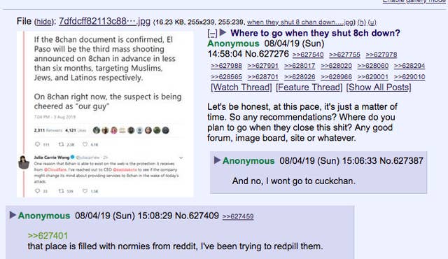 8chan, Website Known for Shooting Associations, Relaunched As