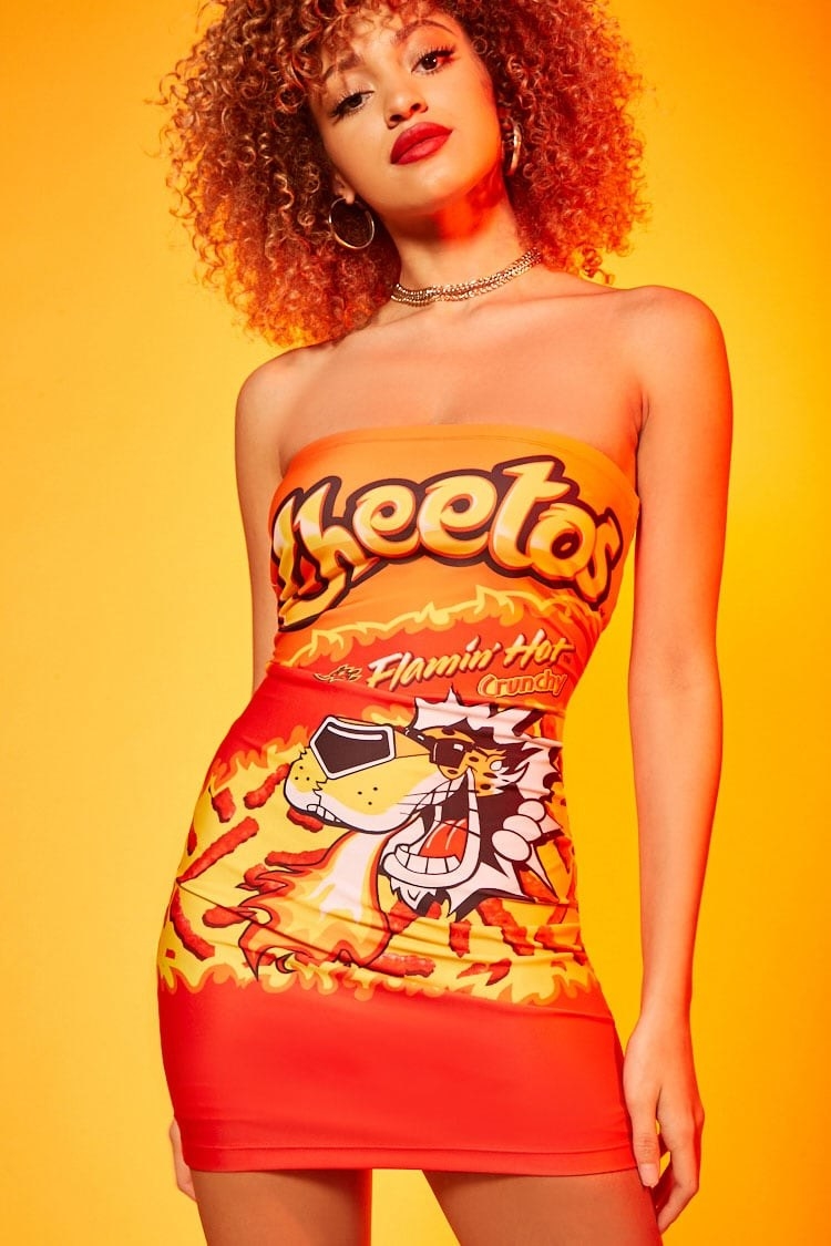 Flamin' Hot Cheetos dress. 