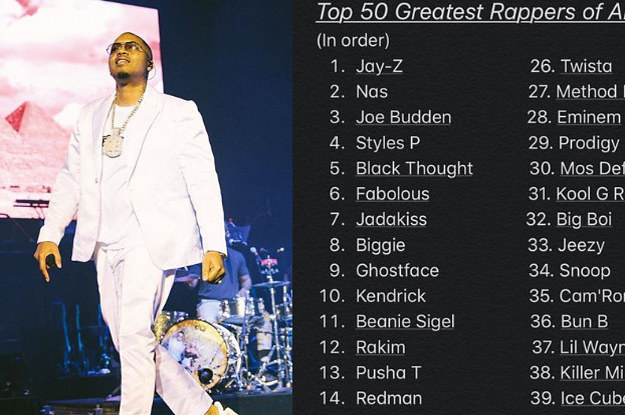 Rap Fans Are Reacting After Lists Of 50 Greatest Rappers Of All