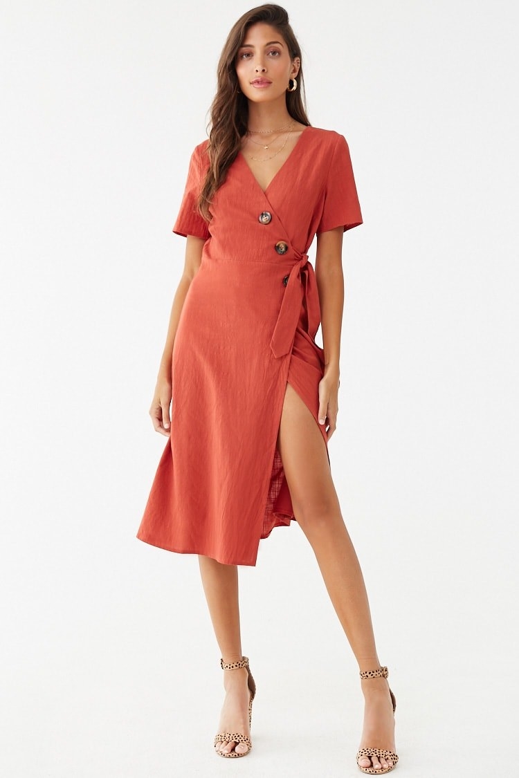 Forever 21 2024 cherry wrap dress