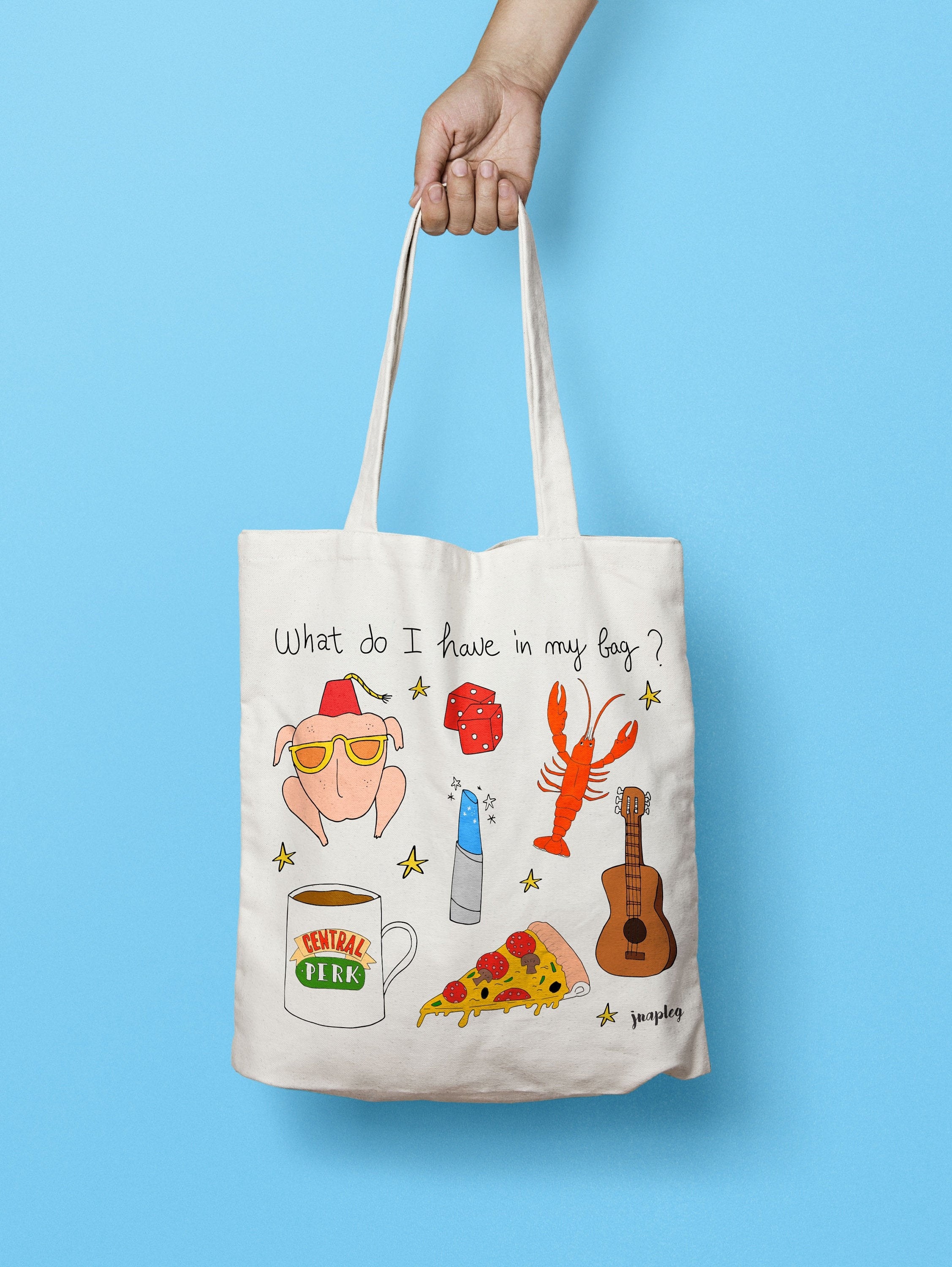 55th Birthday Gift Tote Shopping Cotton Novelty Bag Wreaking Havoc Since 1964 