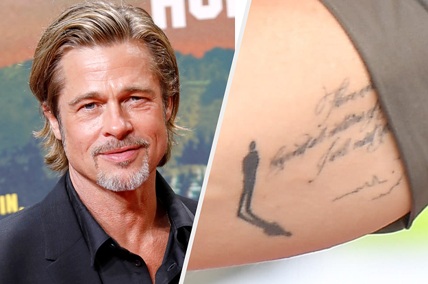Brad Pitt Got A Tattoo Right Next To His Tattoo For Angelina Jolie