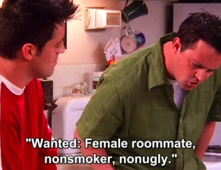 &quot;Wanted: female roommate, nonsmoker, nonugly&quot;