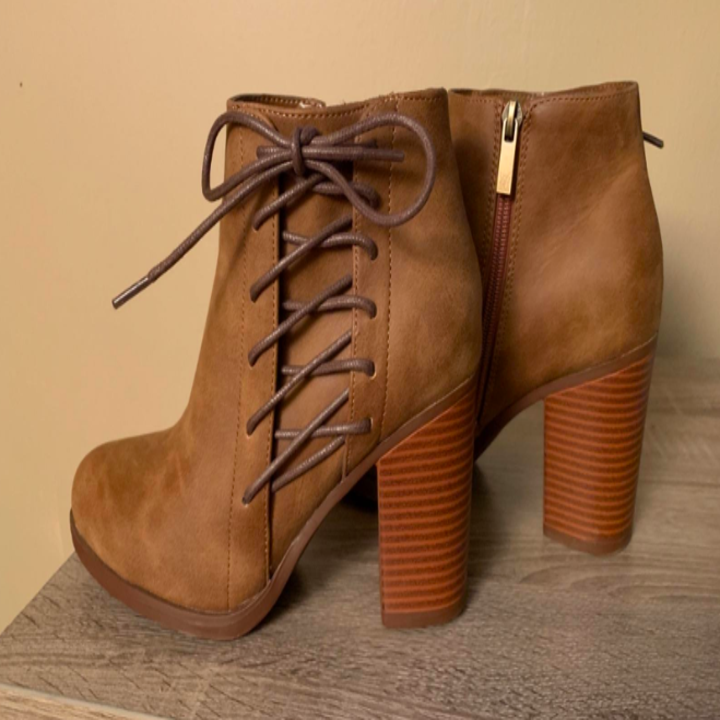 uppersole ankle booties button