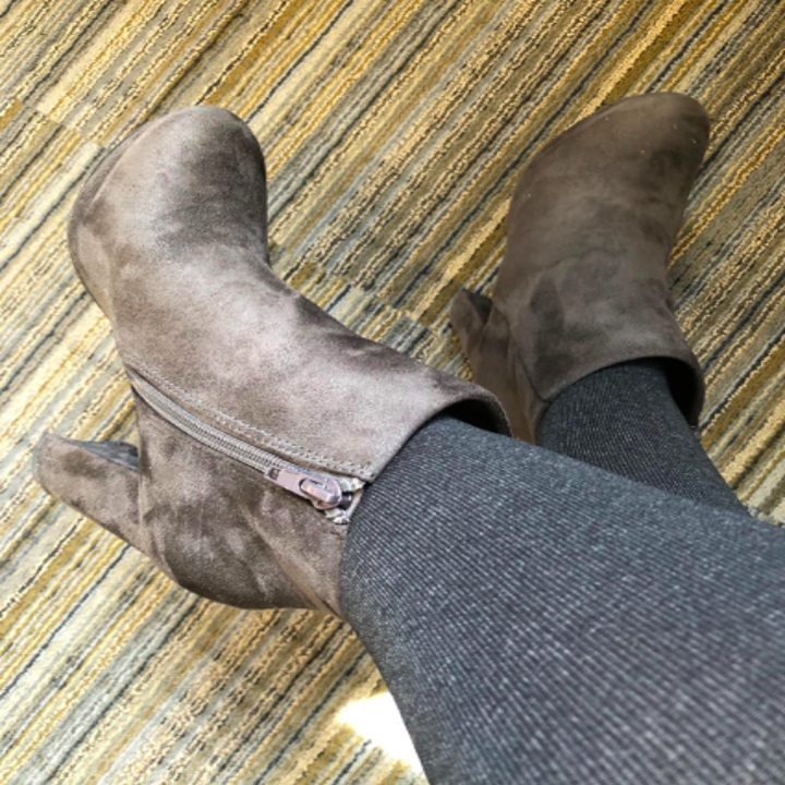 uppersole ankle booties button